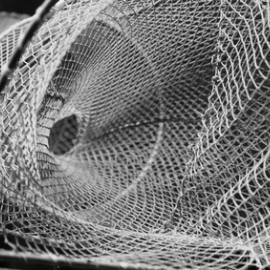 Foto von einem Fischernetz