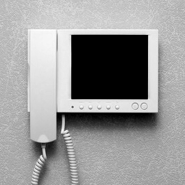 Foto von einer Gegensprechanlage mit Bildtelefon fr Hrbehinderte