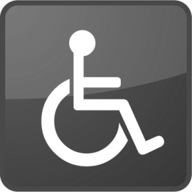 Vignette mit Rollstuhlzeichen